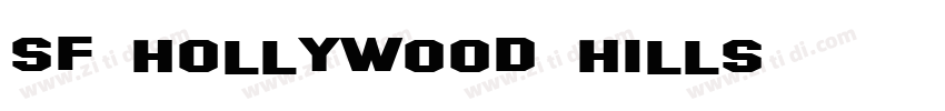 SF Hollywood Hills字体转换